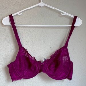 Fuchsia Lace Bralette